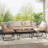 4-Piece Outdoor Patio Conversation Set with Cushions, for Garden, Backyard, Poolside-582702272