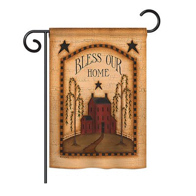 Polyester à 2 côtés 19 x 13 po drapeau de jardin