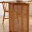 Durable Rectangular Red Oak Rattan Dining Table-106646148
