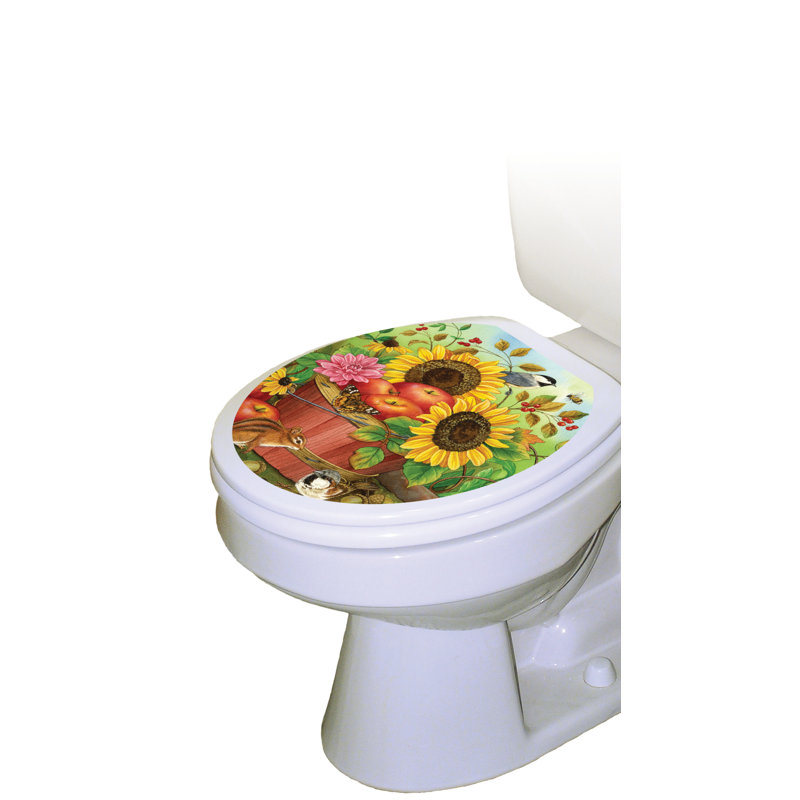 Décalcomanie de siège de toilette Fall Basket, Rond