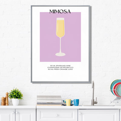 Champagne Mimosa, impression d'art mural