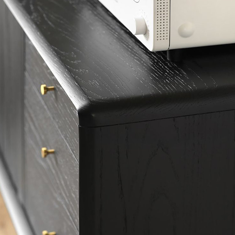 Industrial Minimalist Solid Wood Sideboard
