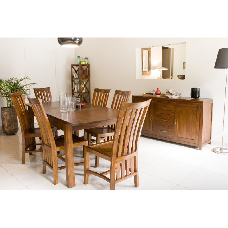 Roessler Solid Wood Slat Back Parsons Chair