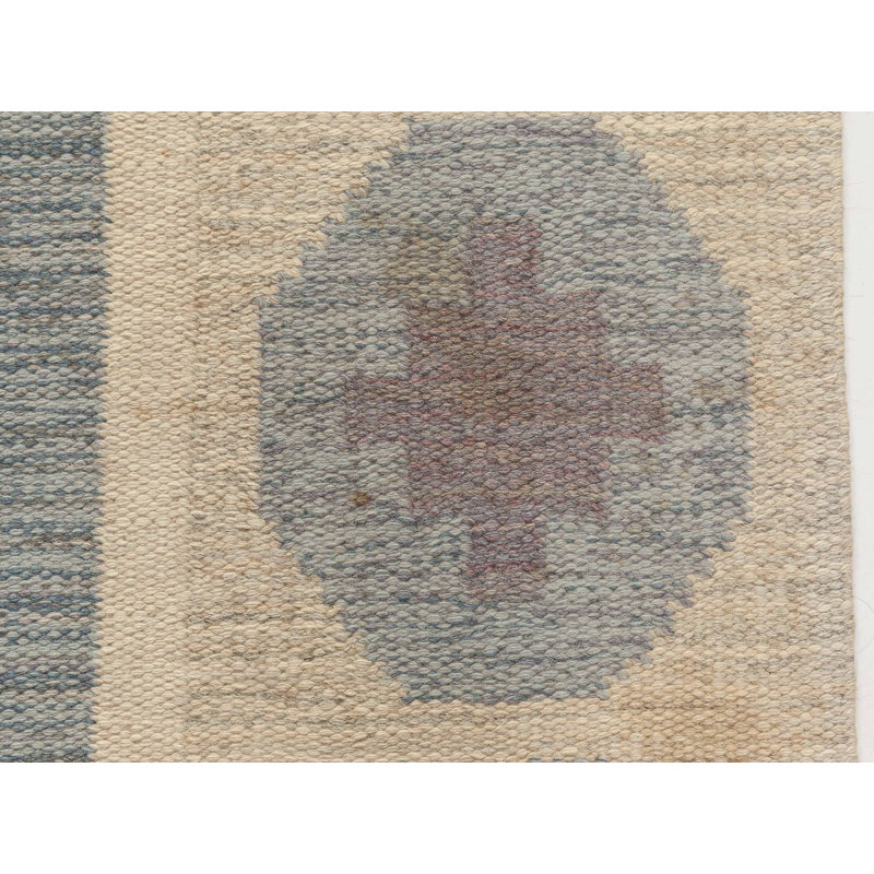 Tapis multicolore rétro 5 pi 1 po x 8 pi 3 po multicolore par Birgitta Solderkvist «BS»
