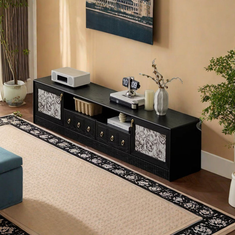 Creative design sense retro TV cabinet