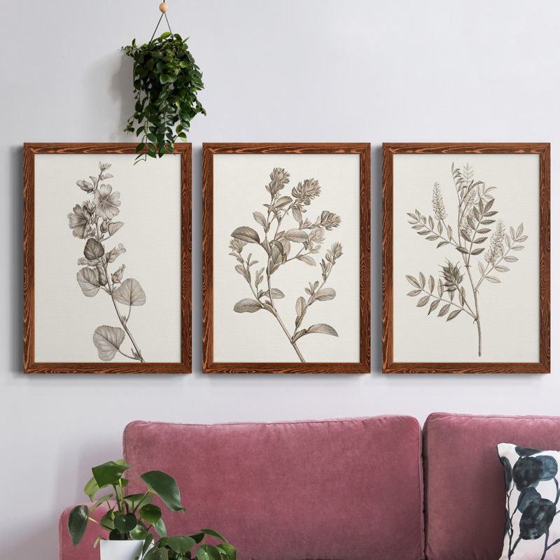 " Diamond Slate I " 2 - Pieces Painting Print, 31.5" H x 43.5" W x 1" D, Maple Framed