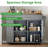 Kitchen Island Cart On Wheels With Storage, Kitchen Island With Spice Rack & Towel Rack, Rolling Kitchen Island With Open Shelves, Portable Island With Drawer-1793996612