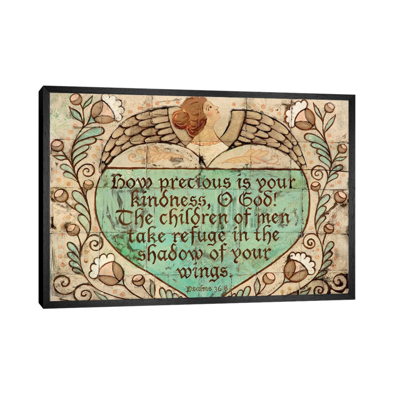 Refuge 1 Piece Wall Art on Canvas, 45.72cm H x 66.04cm W x 3.81cm D, Black Floater Framed