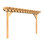 Pergola en bois massif