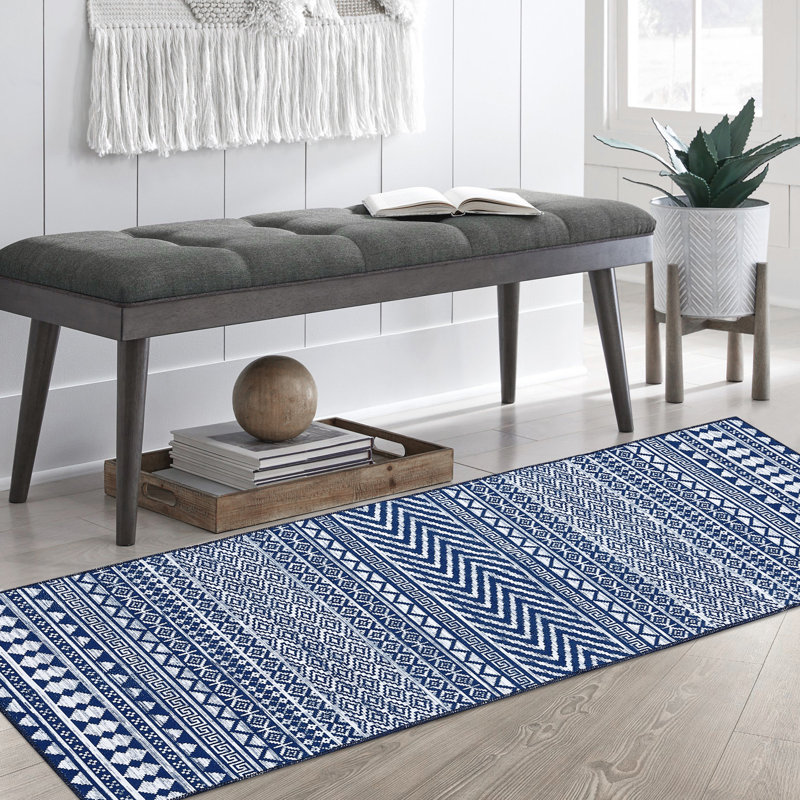 Tapis en polyester Karell, Tapis de couloir 2 pi x 12 pi