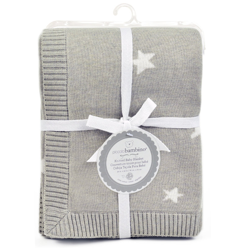 Couverture pour bébé 100% coton Dillman, gris