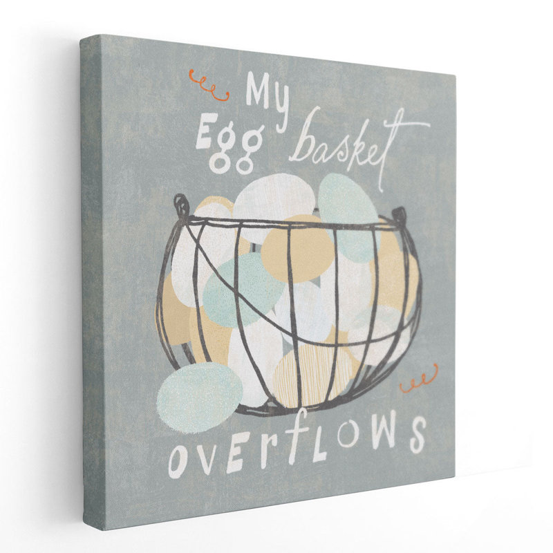 Fresh Eggs III - reproduction d'art sur toile, H 20 po x l 20 po