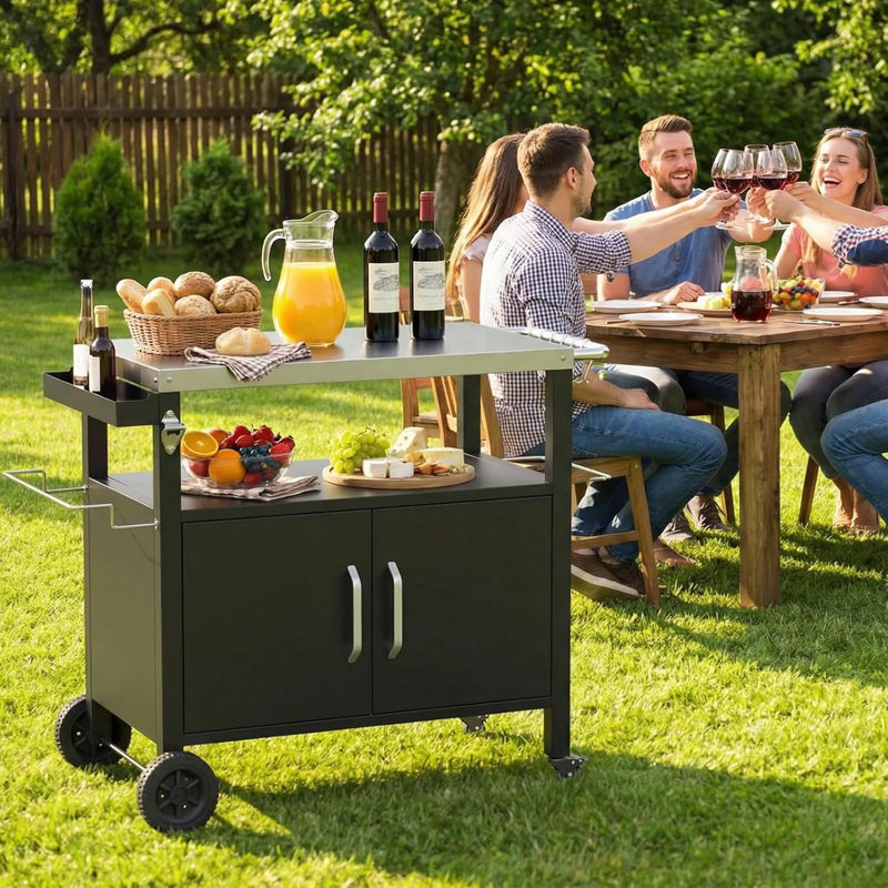 116cm H x 80cm W Utility Cart with Wheels