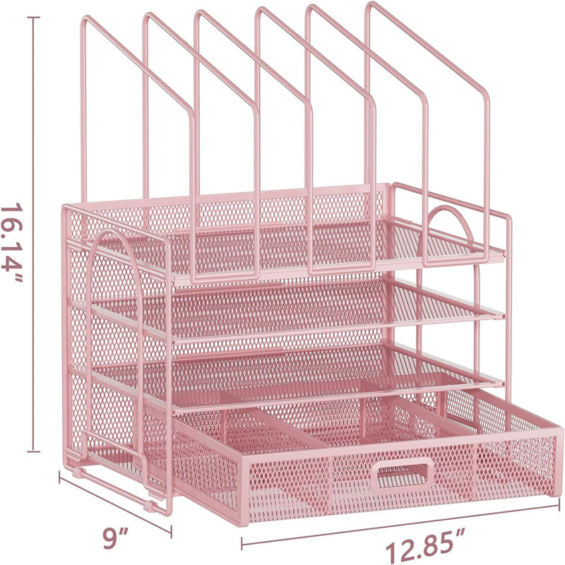 Cardello Metal Desk Organiser
