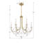 Lustre classique à 6 lumières Paradiso-2085670333