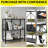 3-Tier Collapsible Rolling Storage Rack