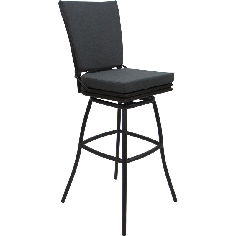 Tabouret pivotant pour l'extérieur 34 po, Gris, Brun