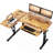 Marquasha Dual Motor L-Shaped Electric Standing Desk with LED and Monitor Stand-110455291-75247388