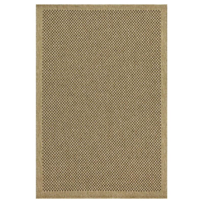 Tapis intérieur / extérieur en jute / moka Earth Earth_NTL1005, Rectangle 5 pi 3 po x 7 pi 3 po