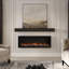 Lotta Wood Fireplace Mantel Shelf - Simple Transitional Design with Grooved Picture Frame Details-1318279496-1318279498