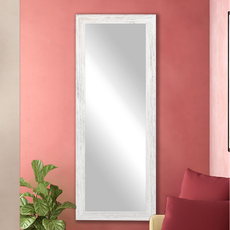 Miroir Carlea, Blanc comté, H 59 po x l 20 po