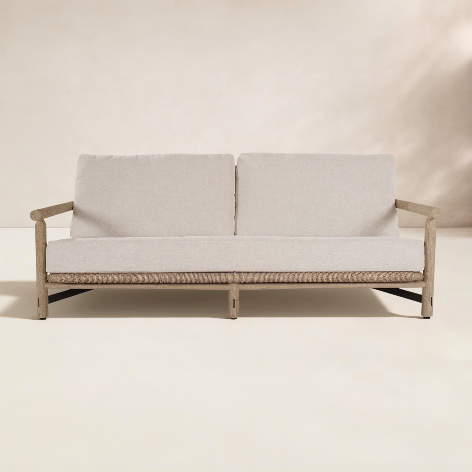 Inessa 83" Teak Patio Sofa