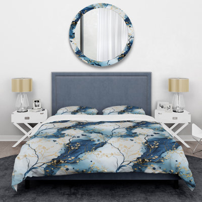 Oriental Elegance Marble Pattern II Marble Duvet Cover