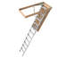 Échelle de grenier en aluminium 25 po x 54 po, capacité de 350 lb, hauteur de plafond de 7 à 10 pi