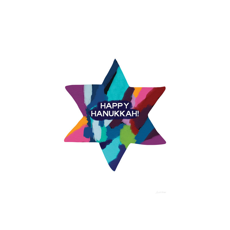 Hanukkah by Linda Woods - Wrapped Canvas Print, 66.04 cm H x 45.72 cm W x 1.91 cm D