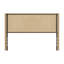 Tête de lit pour grand lit en chêne avec grain ondulé et vertical arqué, fusion rétro moderne, assemblage facile, matériau pour lit de taille, conception, motif de grain, installation rapide, construction-964267876