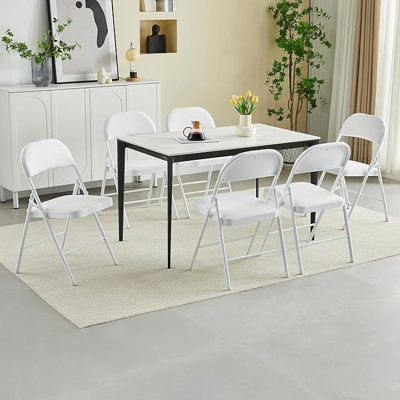 Texian Metal Office Folding Chairs Folding Chair (Set of 6)