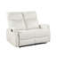 Causeuse inclinable contemporaine beige avec passe-partout en similicuir 1pc