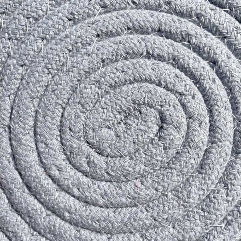 Polyester Round 6 Piece Trivet Set, Silver