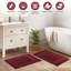 Ensemble de tapis de bain à bordure réversible 100% coton Subra-1628644571