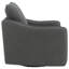 Fauteuil pivotant rembourré gris anthracite Nikko-247768435