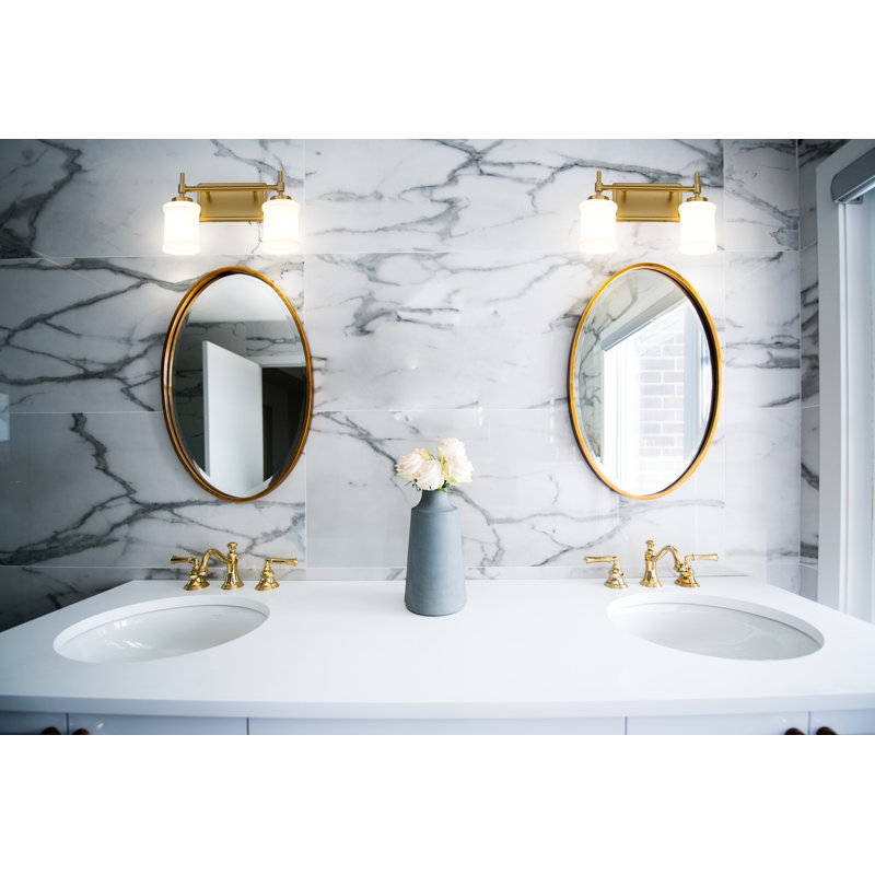Cadoc 2 Light Vanity, Gold