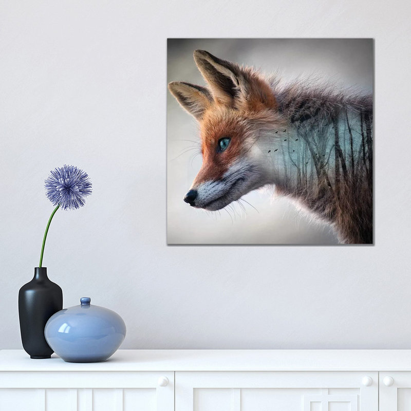 Forest Fox by Paul Haag - Print on Canvas, Wrapped Canvas, 45.72 cm H x 45.72 cm W x 1.91 cm D