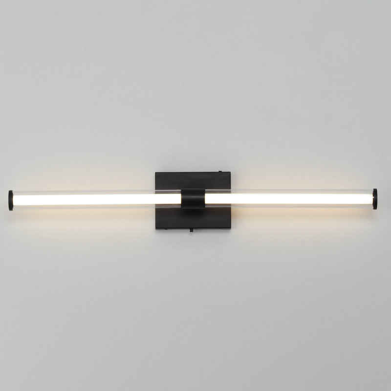 Mahkaylah Dimmable LED Bath Bar, Black