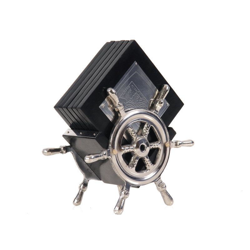 6 Piece Coaster Set With Holder