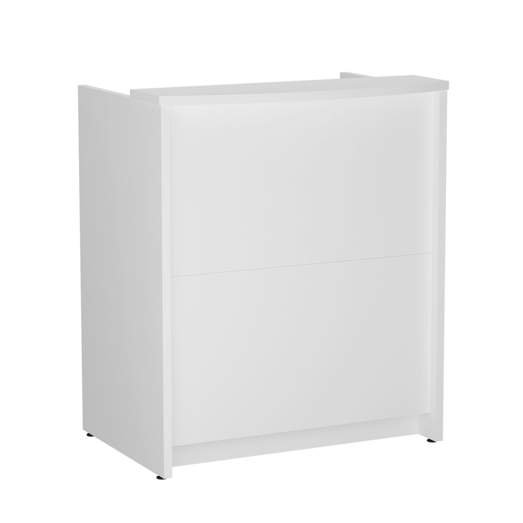 Neyzer Rectangle Synthetic Laminate Reception Desk Inbox Zero