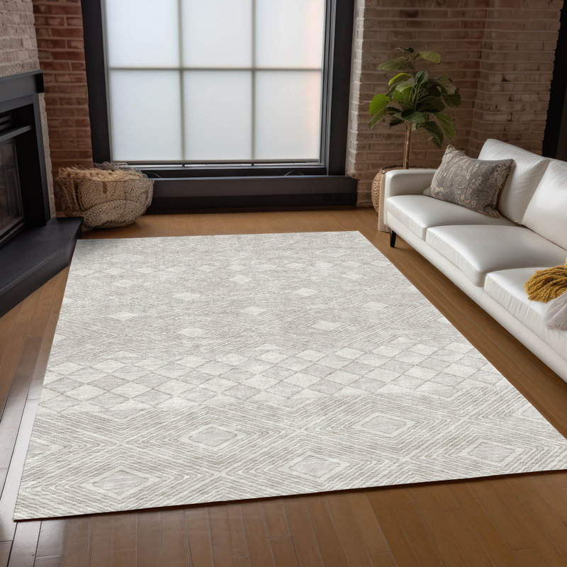 Tapis intérieur / extérieur Lamanna avec envers antidérapant, Rectangle 9 pi x 12 pi