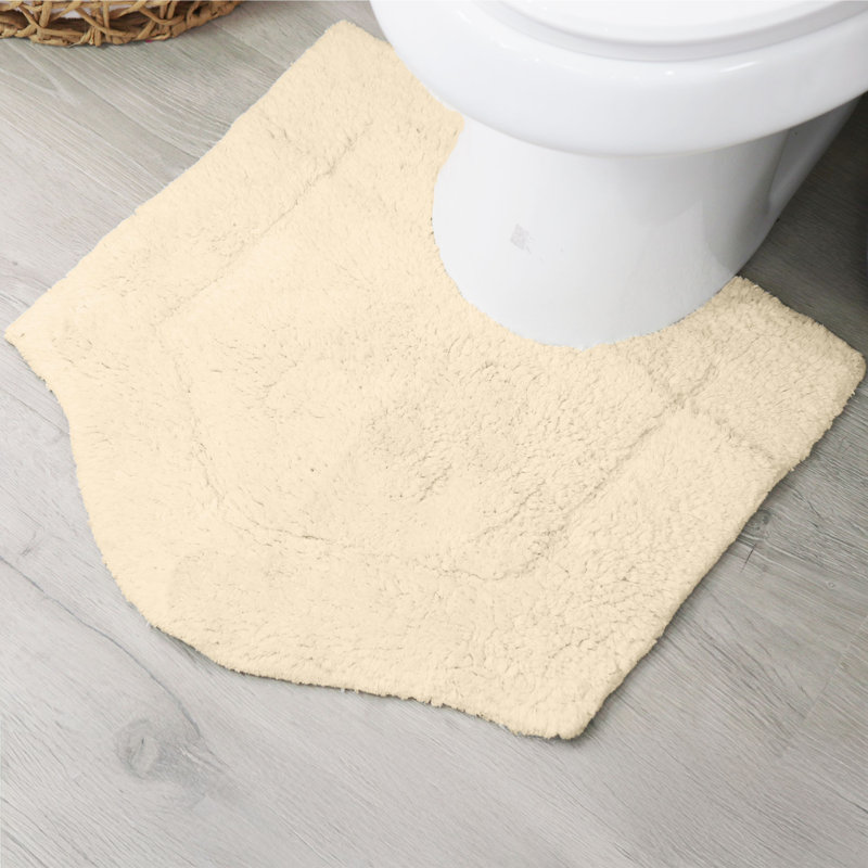 Morissette 100% Cotton Contour Mat 20"x20", Ivory