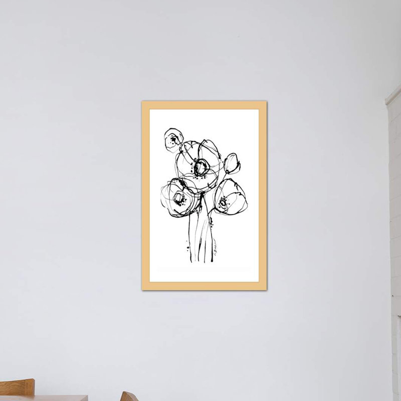 Motion I par Lesia Binkin - Reproduction d'art sur papier encadrée, H 26 po x l 18 po x 1,5 po, Toile avec cadre noir