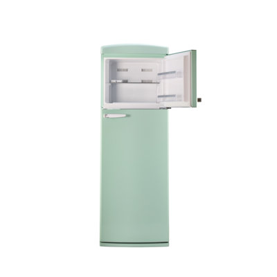 Unique Appliances Classic Retro 23.8" 11 Cu ft Top Freezer Refrigerator, Summer Mint Green