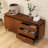 Transitional Modern Wood Grain Dining Buffet Sideboard With Multi-Storage Cabinets & Drawers
