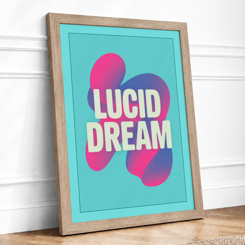 Lucid Dream Modern - Framed Print, A3 - 42.0 x 29.7 cm, Oak