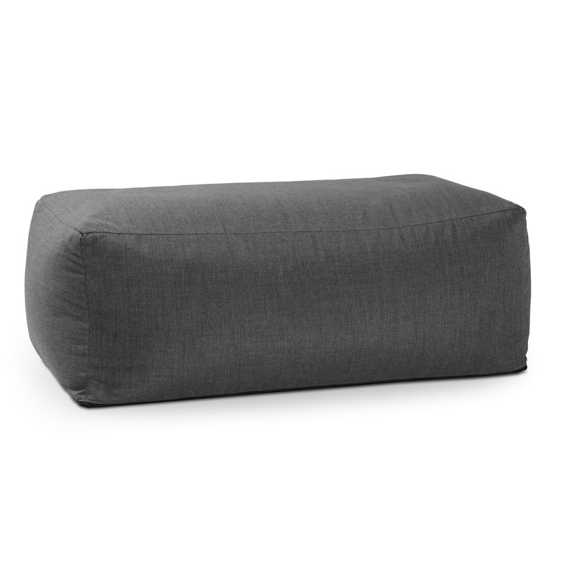 Repose-pieds d'extérieur avec coussin Sunbrella® Charolotte, Gris anthracite