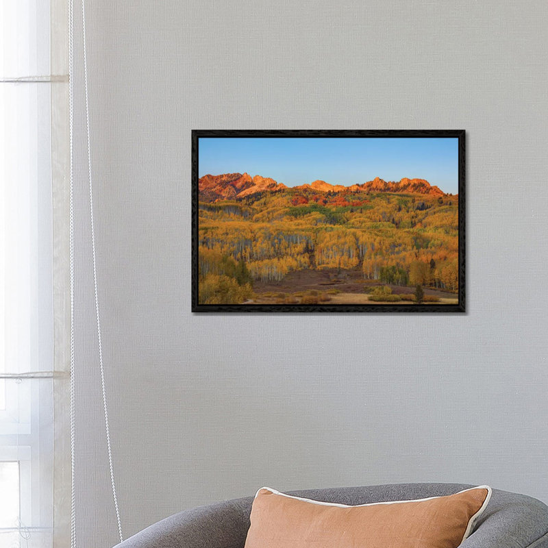 Fall Into Autumn 1 Piece Wall Art on Canvas, 66.04 cm H x 45.72 cm W, Black Framed