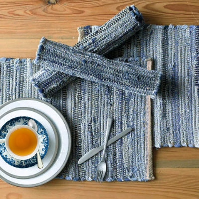Jute, Cotton Rag Rug Woven Rectangle