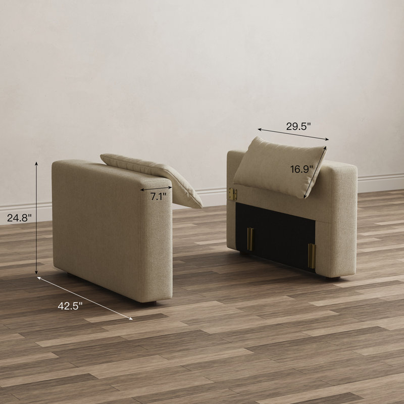 Chenille Waterproof Sofa Armrest Module